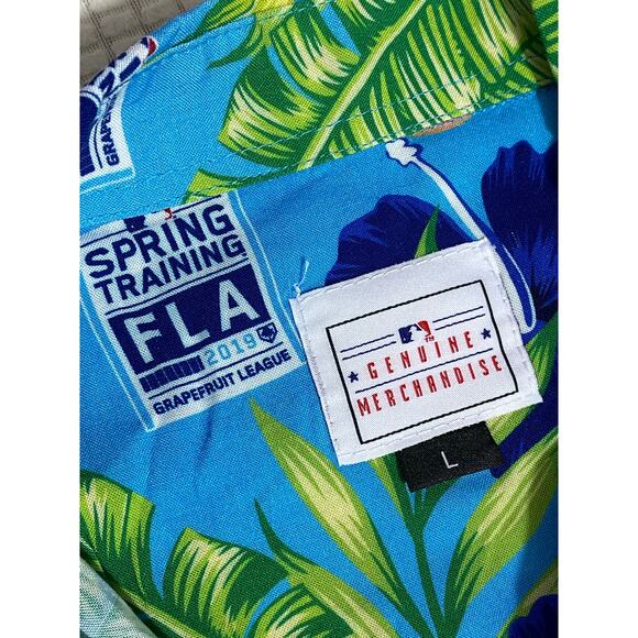 MLB Grapefruit League Baseball Spring Training 2023 Shirt Men's Sz LRG Button up - Picture 7 of 7